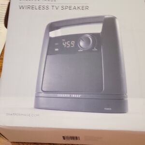 Sharper Image Gray Wireless TV Speaker